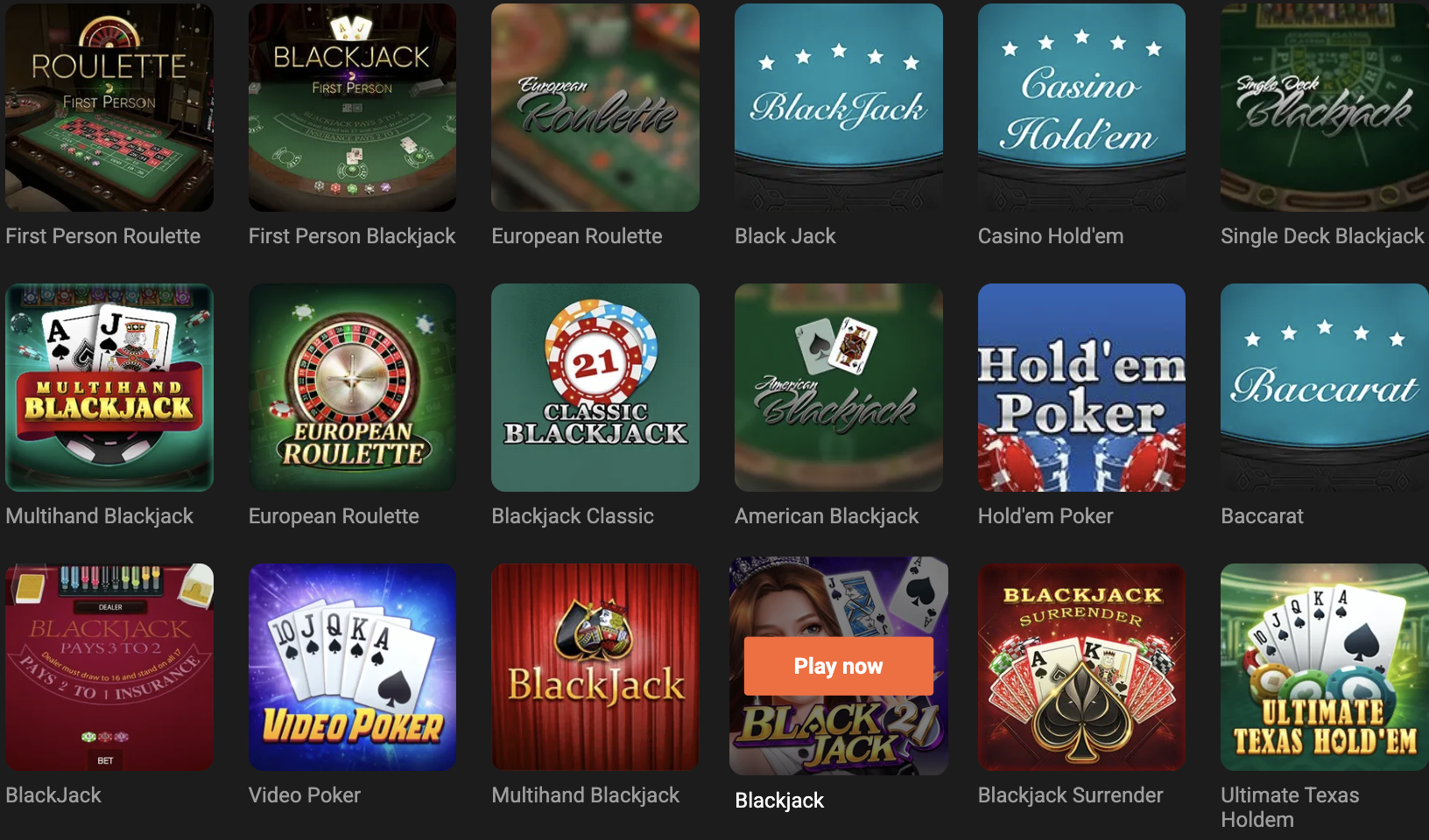 Casino Games Top
